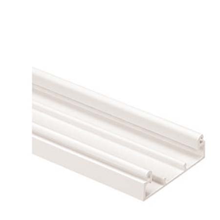 Panduit Base & Cover Raceway, T-45 Series, 2.38 in W, 0.73 in H, 8 ft L, White, 8 PK T45BIW8-A